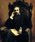 Portrait of Philosopher Vladimir Solovyov By Ivan Kramskoy