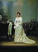 Singer Elizaveta Lavrovskaya By Ivan Kramskoy