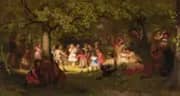 Picnic Party in the Woods By John George Brown