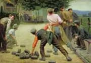A Game of Bourles in Flanders 1911 By Remy Cogghe