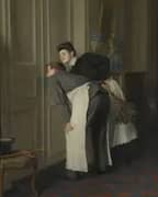 Madame has a Guest 1908 By Remy Cogghe