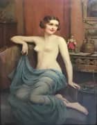 Nude Model Posing By Francois Martin-Kavel