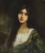 Portrait of a Young Lady By Francois Martin-Kavel