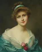 Portrait of Young Woman By Francois Martin-Kavel