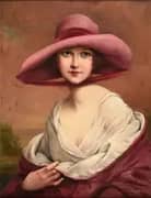Woman with a Hat By Francois Martin-Kavel