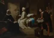 Guido Reni Painting the Portrait of Beatrice Cenci in Jail By Achille Leonardi