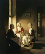 Cleaning the Copperware 1890 By Claude Joseph Bail