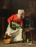 The Housekeeper c1897 By Claude Joseph Bail