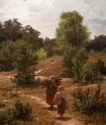 Brushwood Gatherers in the Dunes By Wilhelm Amberg