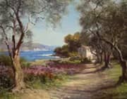 A Garden on the Riviera Cap Ferrat By Louis Aston Knight