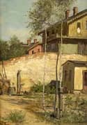 View of a House in Misdroy By Wilhelm Amberg