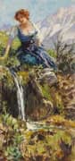 Alpine Spring By Ferdinand Max Bredt