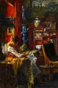 Lady in an Interior By Ferdinand Max Bredt