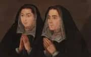 Portrait of Miguel Jeronimo's Wife and Daughter By Francisco Pacheco