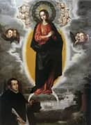 The Immaculate Conception with Mateo Vazquez De Leca By Francisco Pacheco