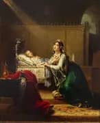 The Sick-Child or Clotilde asking for the Healing of her Son c1819 By Julie Hugo