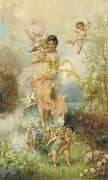 The Goddess of Spring By Hans Zatzka