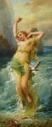 Water Nymph By Hans Zatzka
