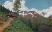 Landscape with Larches By Angelo Morbelli