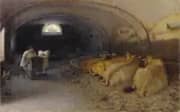 La Stalla 1918 By Angelo Morbelli