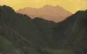 Sunrise in the Mountains 1907 By Angelo Morbelli