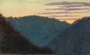 Sunset in the Mountains 1907 By Angelo Morbelli