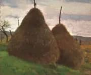 Haystacks By Raffaello Sorbi