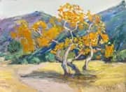 Sycamore Trees in a Landscape By Anna Althea Hills