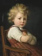 Child's Portrait By Rudolf Epp