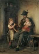 Lighting Grandpa's Pipe By Rudolf Epp