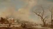 A Winter Landscape By Aert van der Neer