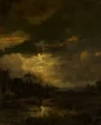 Landscape at Sunset 1647 By Aert van der Neer