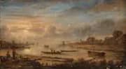 River View at Sunrise c1640 By Aert van der Neer