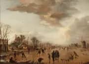 River View in Winter By Aert van der Neer