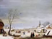 Winter Landscape By Aert van der Neer
