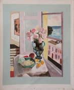 Safrano Roses At The Window 1925 By Henri Matisse