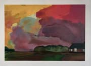 Emil Nolde, Farmstead under Red Evening Sky