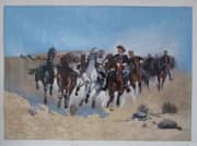 Frederic Remington, Dismounted The Fourth Troopers Moving Led Horses