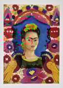 Frida Kahlo, Self Portrait The Frame 1938