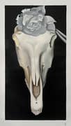 Georgia O’Keeffe, Horses Skull On Black 1931 A