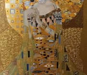 Gustav Klimt, Portrait of Adele Bloch-Bauer Gold Leaf detail