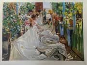 Joaquin Sorolla, Sewing the Sail 1896