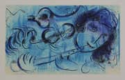 Marc Chagall, The Flute Player 1957