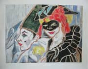 Natalia Goncharova, Pierrot and Colombina 1906