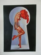 Pin Ups, Gil Elvgren Peek a View 1940