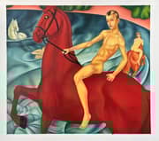 Kuzma Petrov-Vodkin, Bathing of a Red Horse