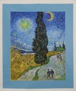 Vincent van Gogh, Road with Cypress and a Star 1890