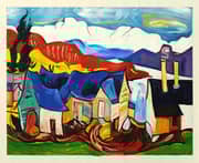 William H Johnson Chalet in the Mountains c1938