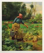 Victor Gabriel Gilbert Paysanne Arrosant, Peasant Watering
