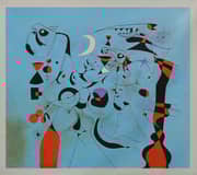 Joan Miro Personages at Night Guided by the Phosphorescent Tracks of Snails 1940